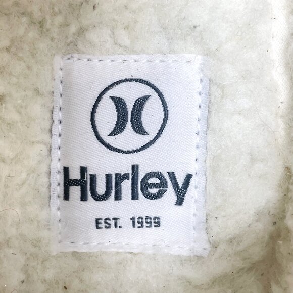 Hurley Arlo Puff Sneakers Pink/Red Lined Fabric Slip On Faux Fur Lined Women's 1 - Picture 9 of 10